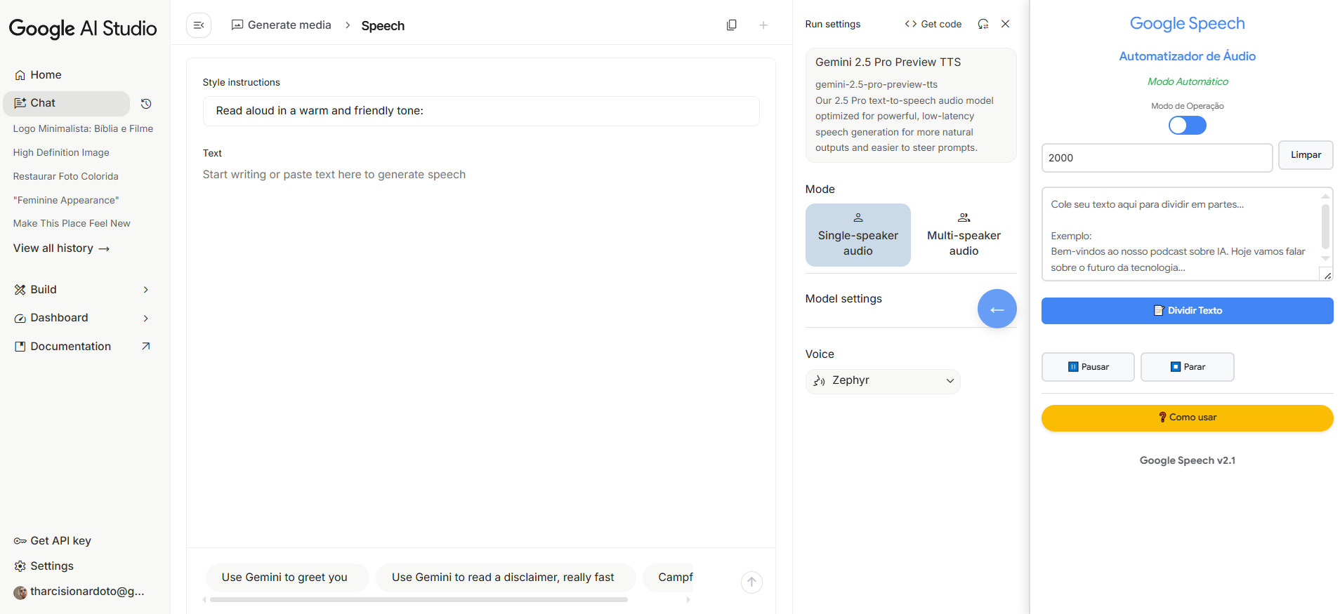 Google Labs Voice Generator
